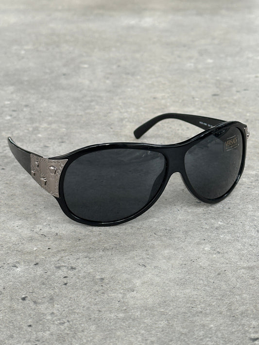 Versace 2000s Oversized Medusa Logo Sunglasses