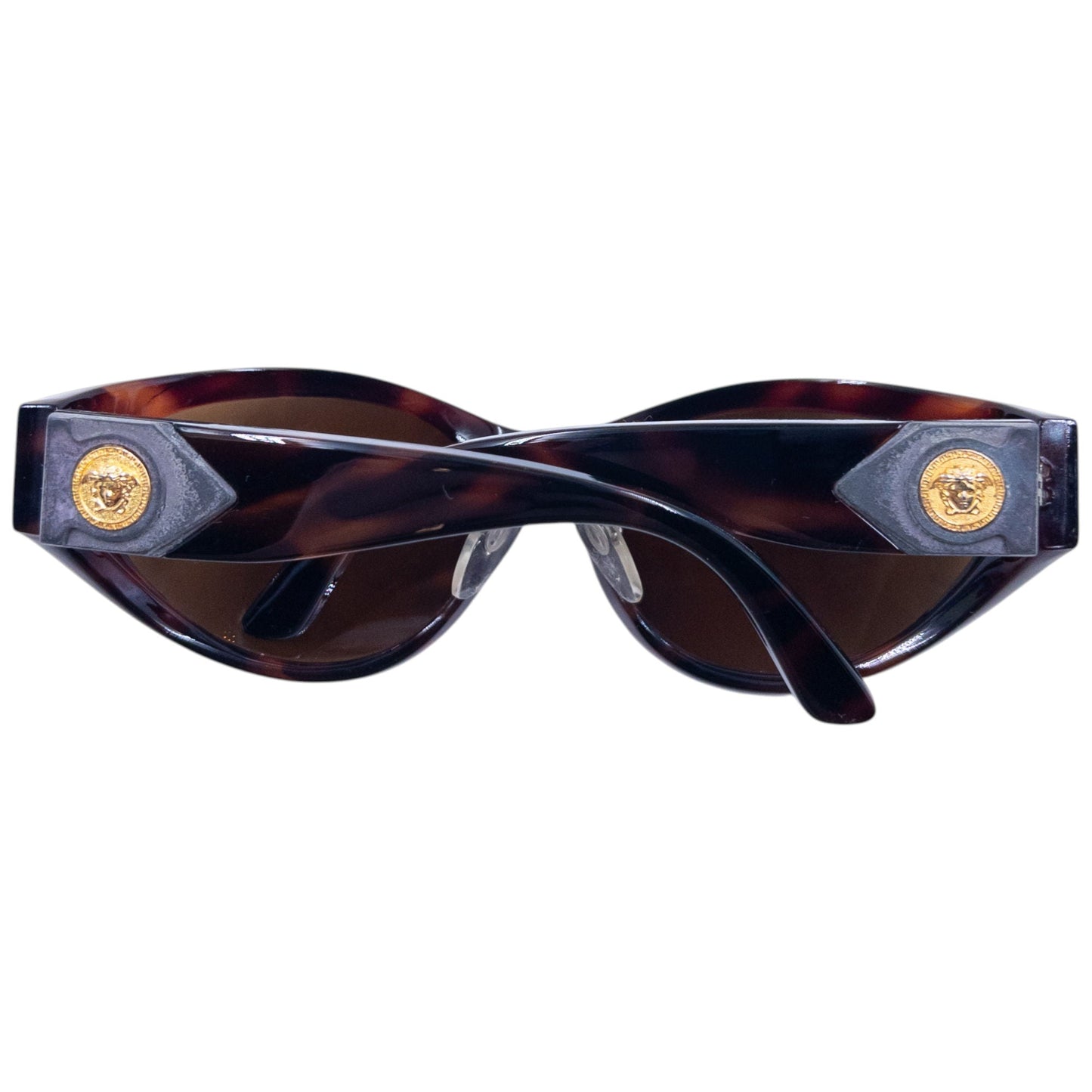 Vintage 90s Gianni Versace Tortoise Shell Sunglasses | O/S, Brown