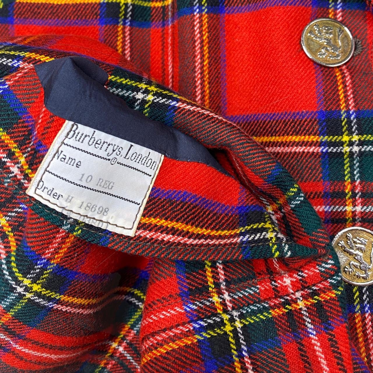 Burberry Vintage Tartan Checked Blazer