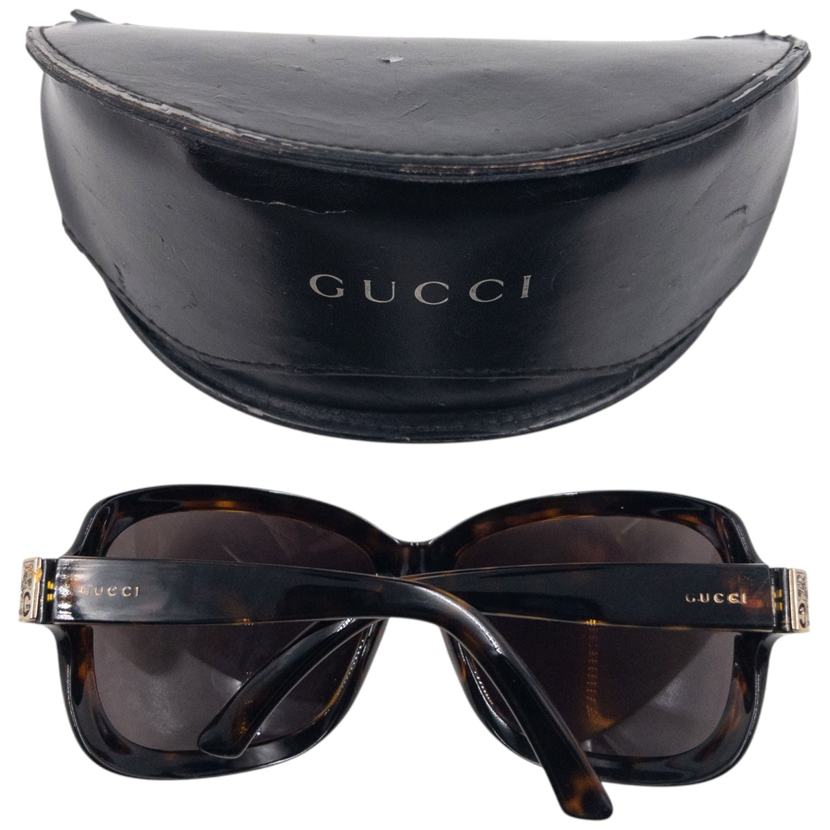 Vintage 2000s Gucci Tortoise Shell Sunglasses | O/S, Brown