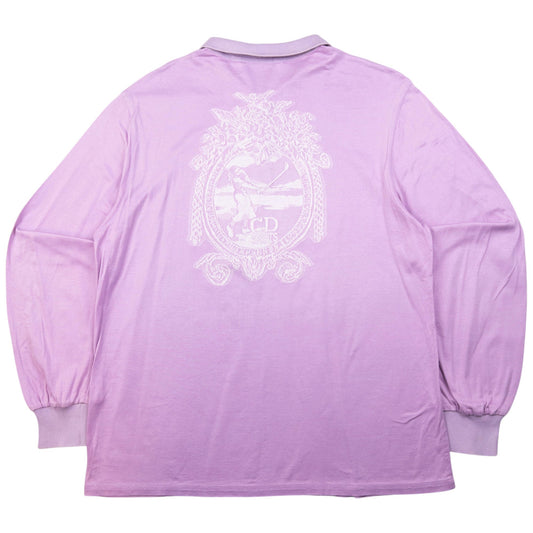 Vintage Dior Sports Long Sleeve Polo Shirt Womens Size M