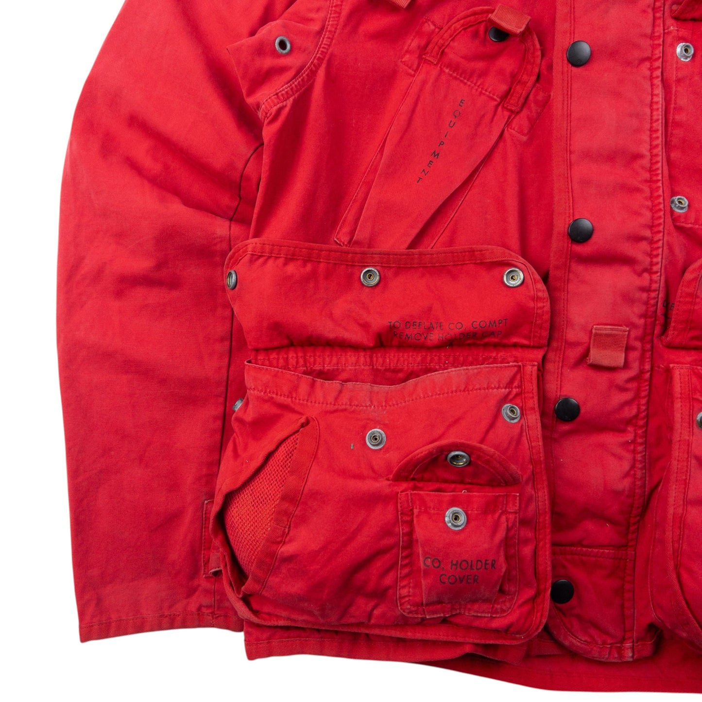 Vintage 90s Polo Ralph Lauren US Naval Station Utility Cargo Jacket Size S