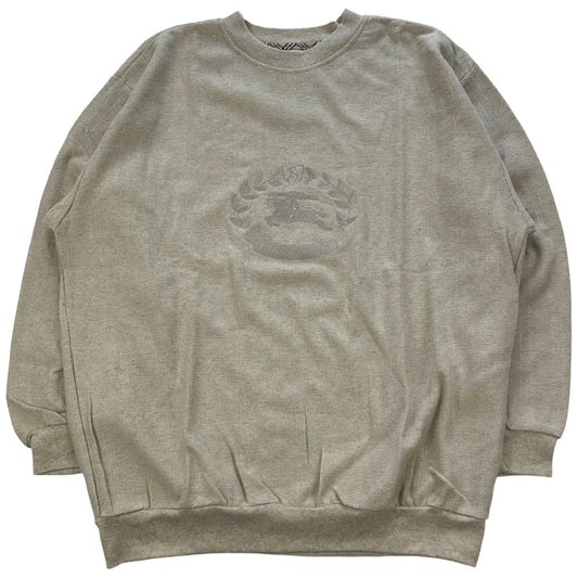 Vintage Burberry Crest Logo Sweatshirt Size L