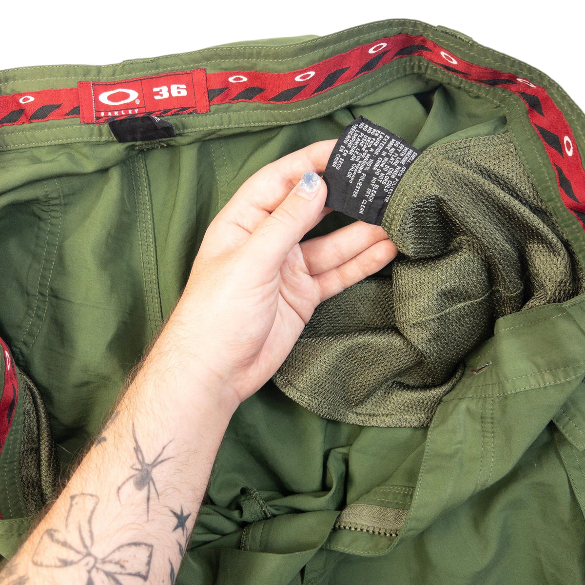 Vintage 90s Oakley Lightweight Cargo Trousers Size W35 | W35, Green