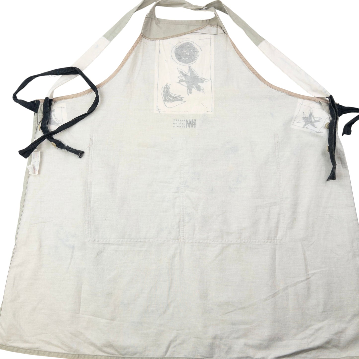 Vintage 90s Issey Miyake Printed Apron | O/S, Green