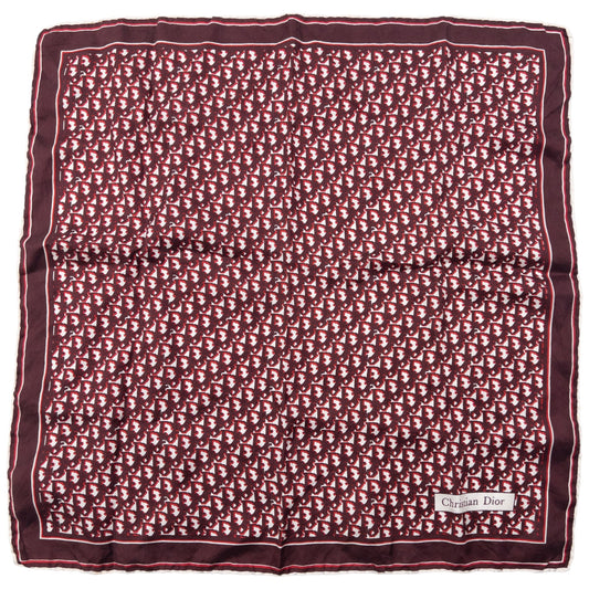 Vintage 80s Dior Monogram Silk Scarf