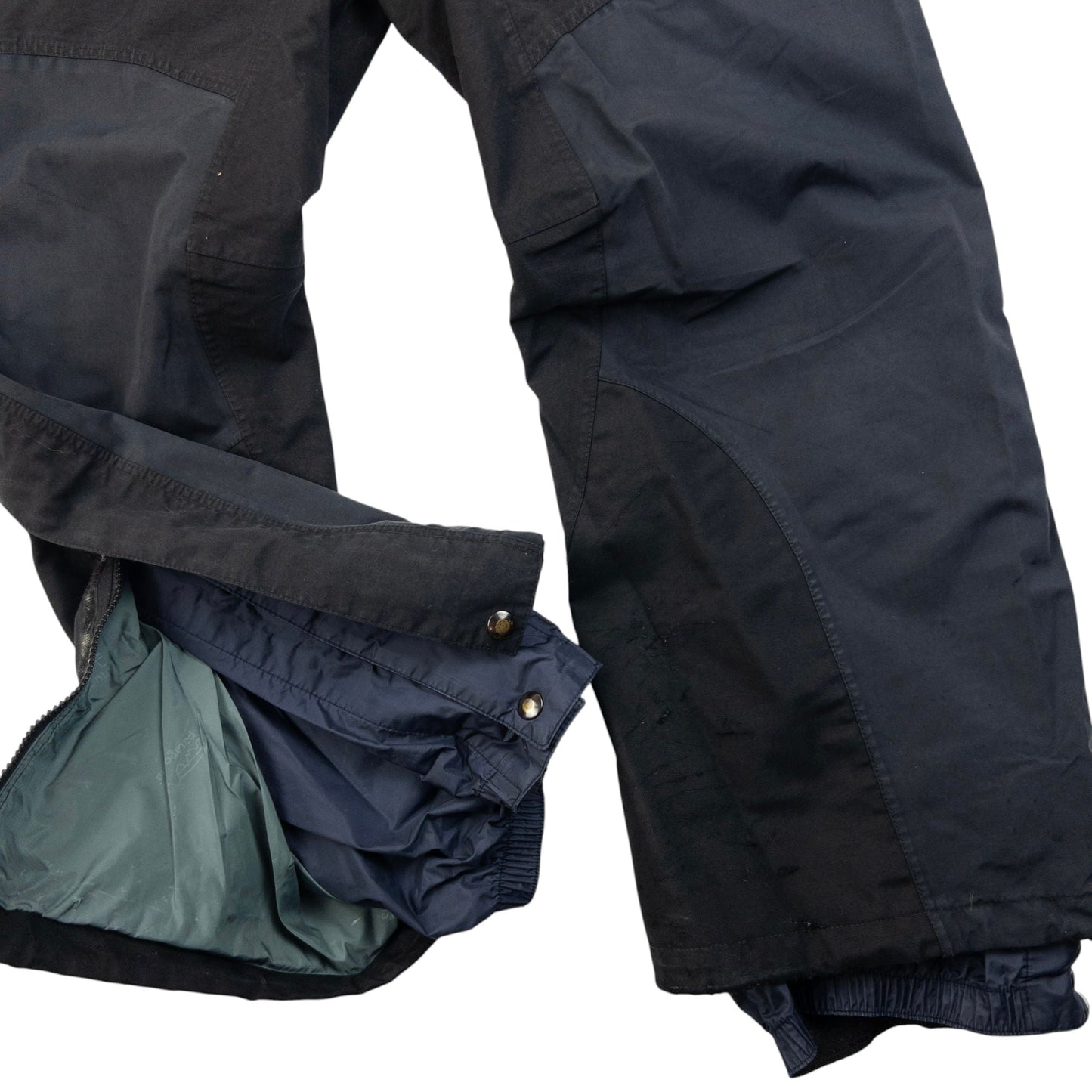 Vintage 2000s Patagonia Full Zip Suspender Snowboarding Trousers Size L | Large, Black