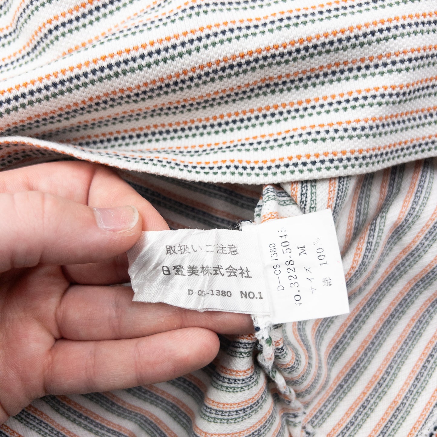 Vintage 90s Issey Miyake Striped Polo Shirt Size M | Medium, White