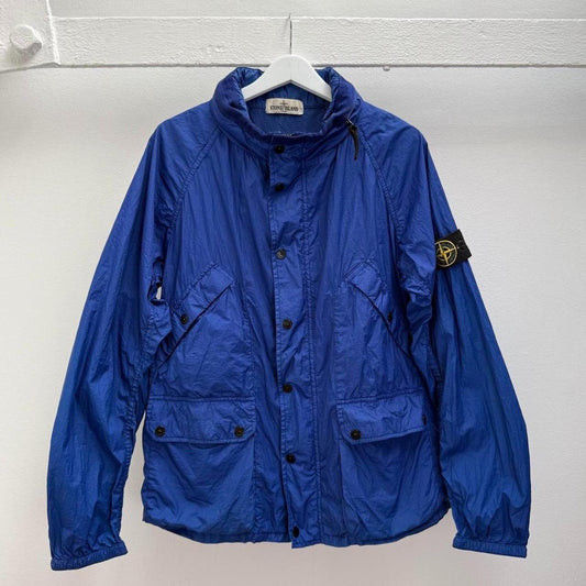 Stone Island Membrana TC Windbreaker Jacket (L) | Large, Blue