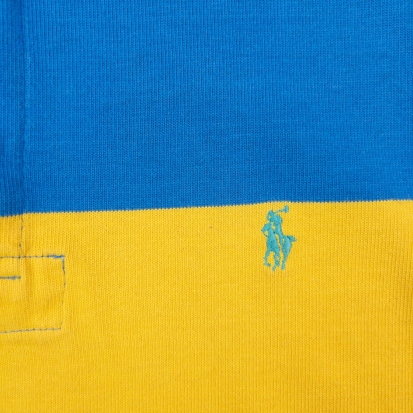 Vintage 90s Polo Ralph Lauren Striped Long Sleeve Rugby Polo Shirt Size L