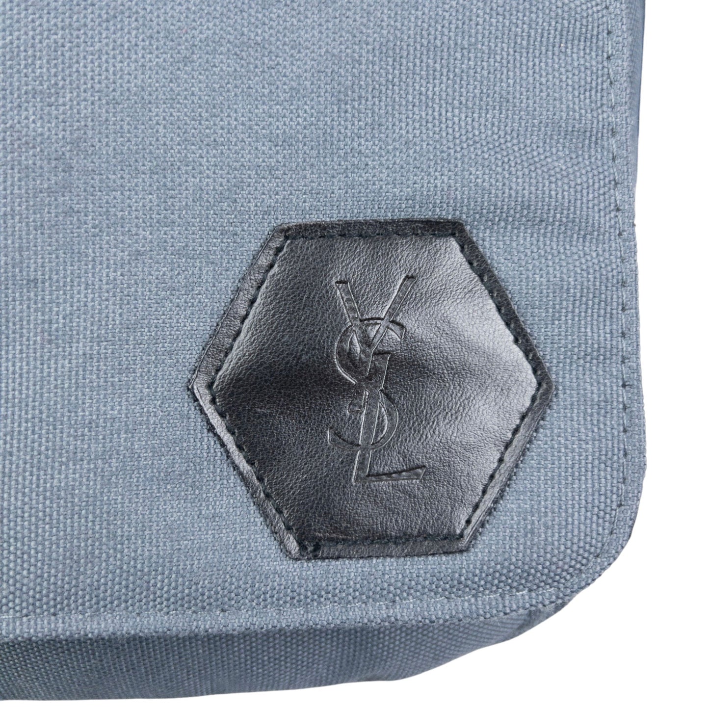 Vintage 2000s YSL Yves Saint Laurent Crossbody Messenger Bag | O/S, Grey