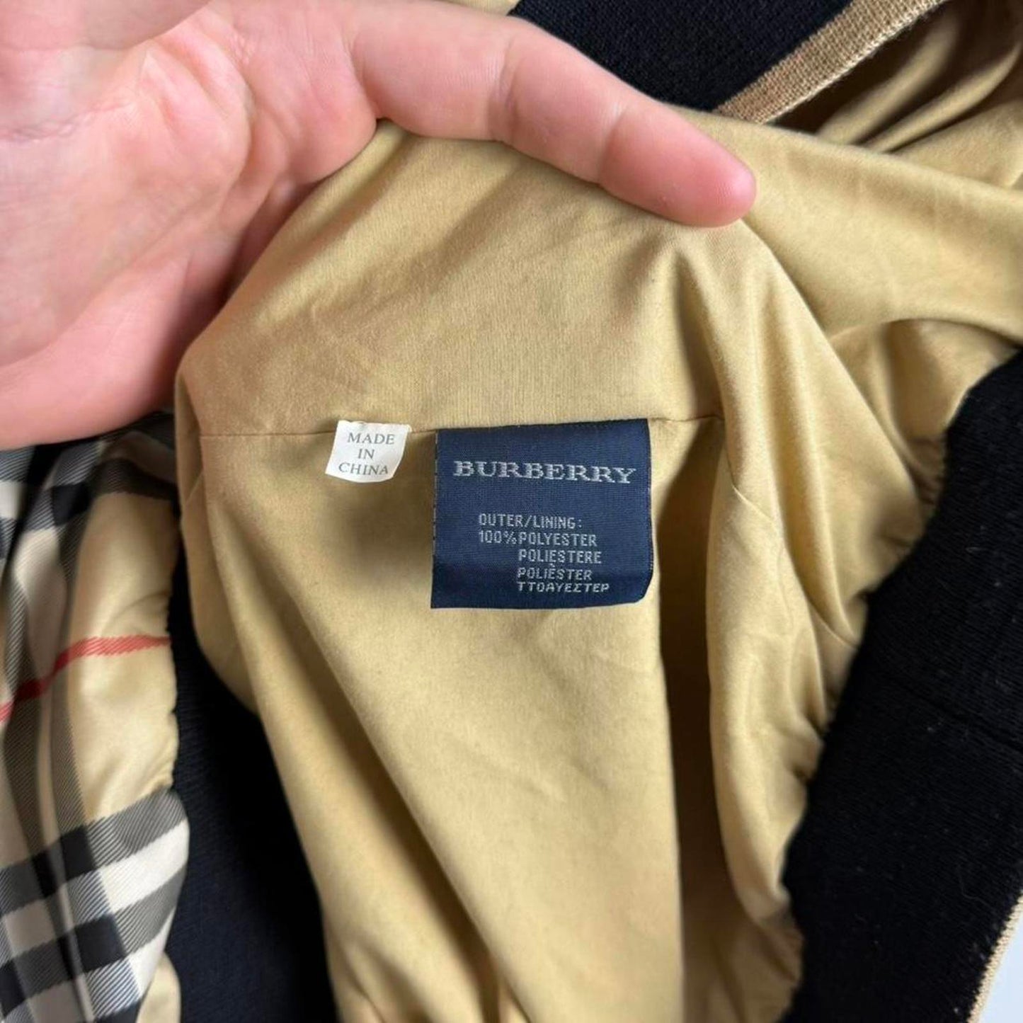Burberry Nova Check Waterproof Pullover Jacket (XL) | Extra Large, Beige