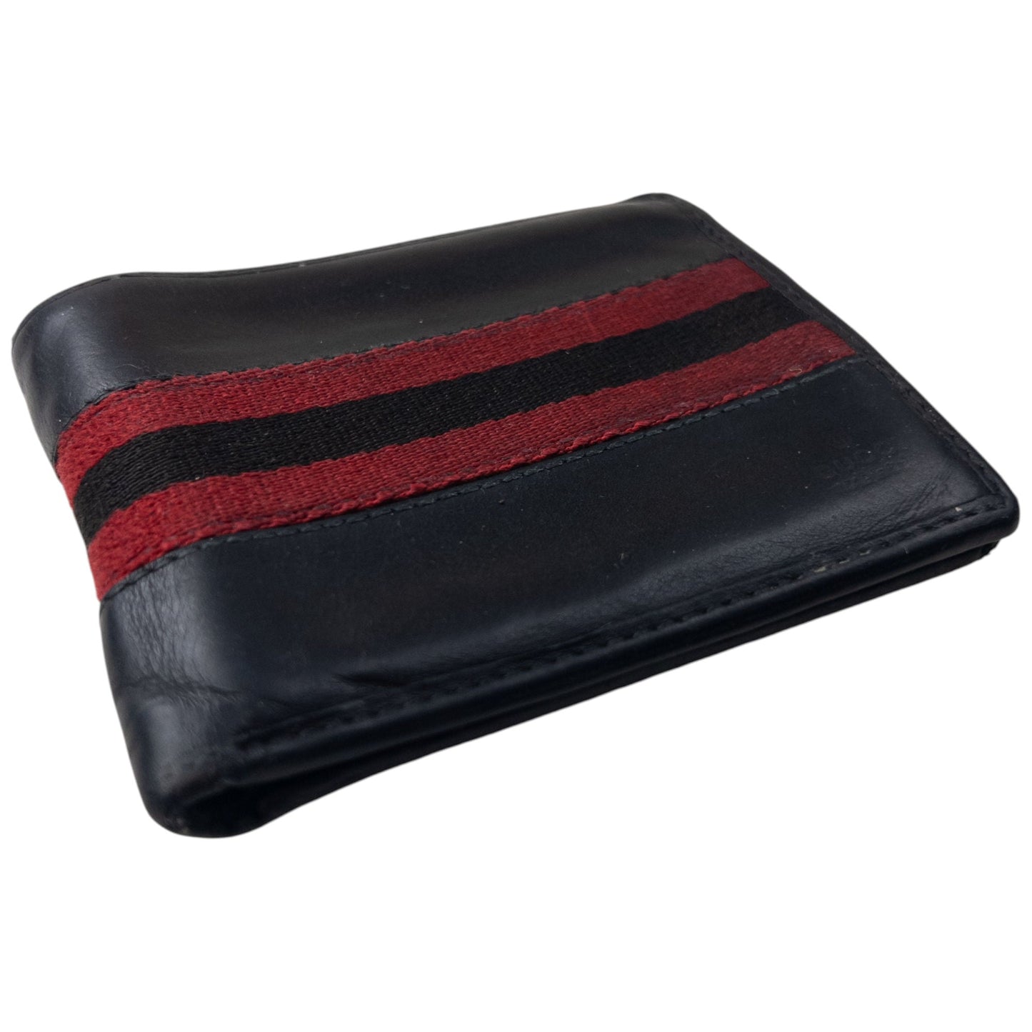 Vintage 2000s Gucci Stripe Leather Wallet