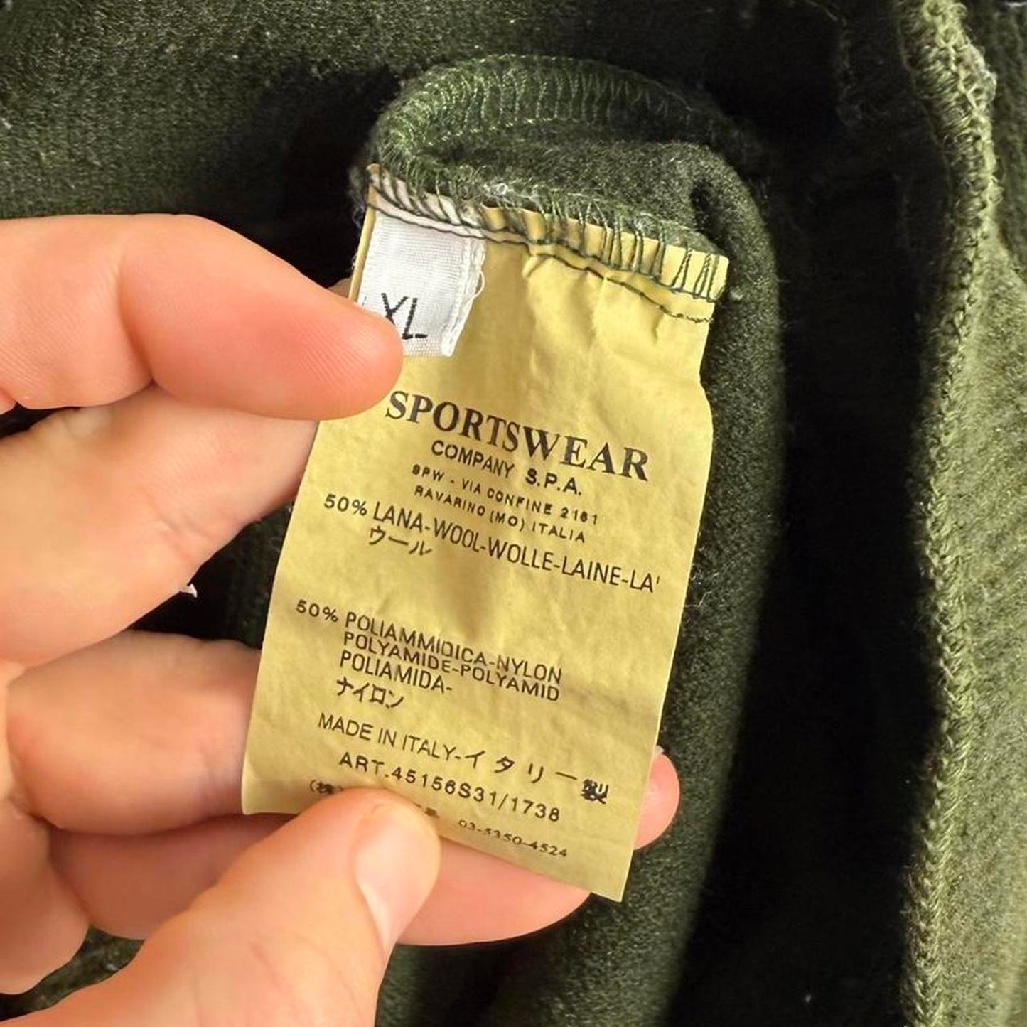 Stone Island Ribbed Knit Green (XL) | Extra Large, Multicoloured