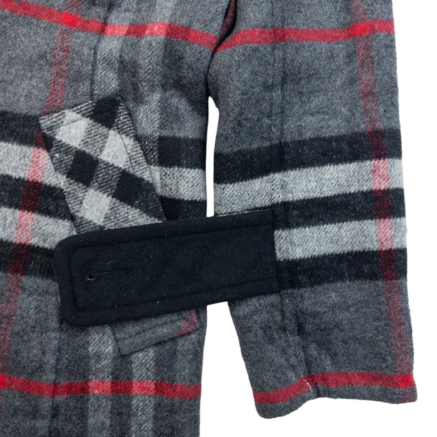 Vintage 2000s Burberry Nova Check Wool Jacket Womens Size S | Small, Grey