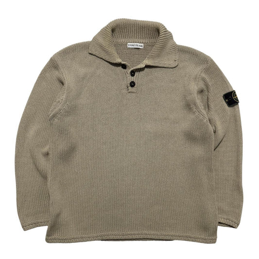Stone Island 1999 Pullover Knit | Large, Beige