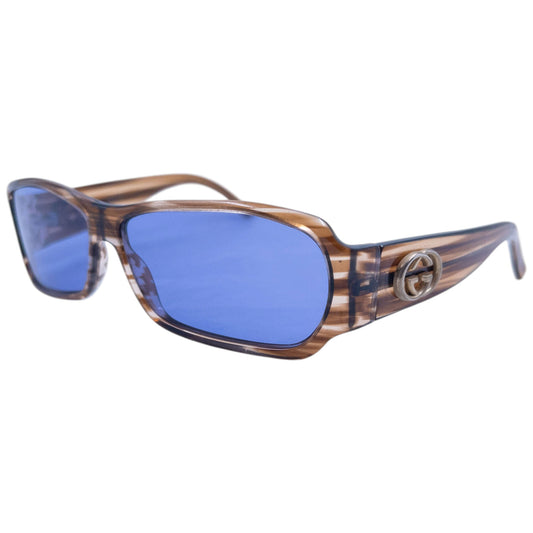 Vintage 2000s Gucci Striped Sunglasses
