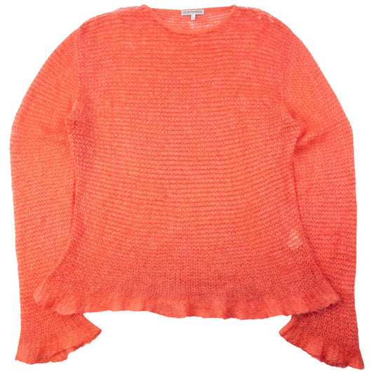 Vintage 80s Emporio Armani Mohair Knit Jumper Size XL | XL, Orange