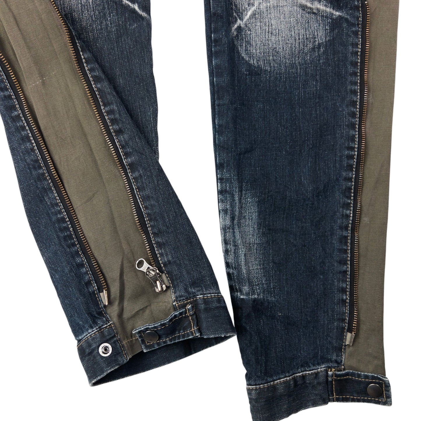 Vintage PPFM Multi Zip Denim Jeans Size W31