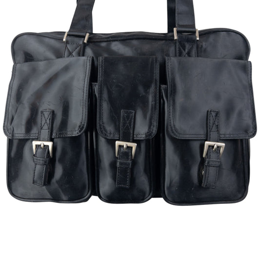 Vintage 90s Jean Paul Gaultier Cargo Handbag | O/S, Black