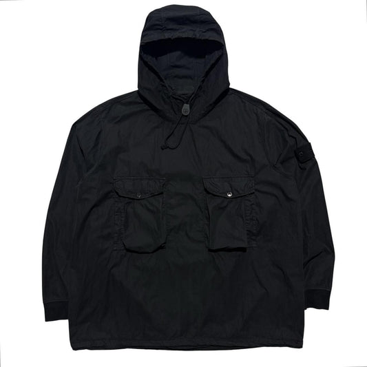 Stone Island Black Pullover Ghost Smock | XXXL, Black