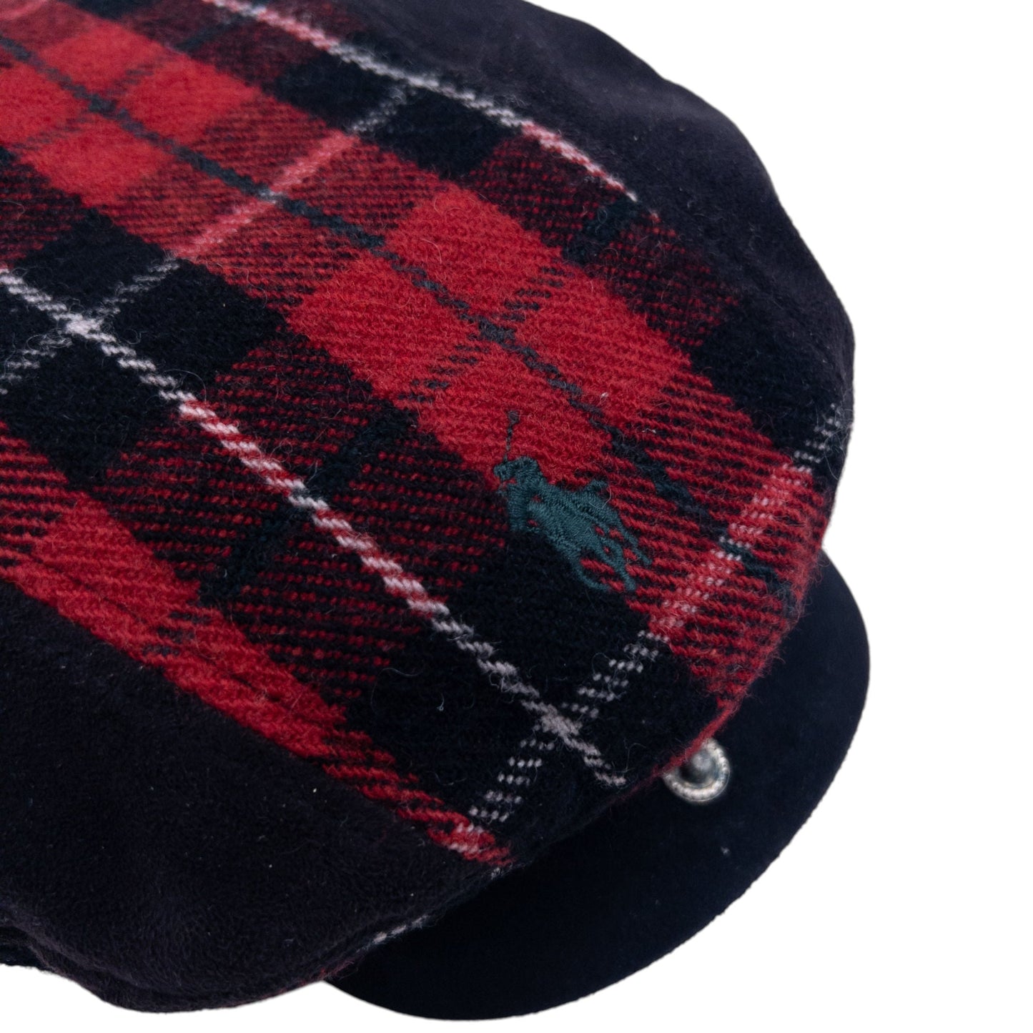 Vintage Polo Ralph Lauren Tartan Wool Flat Cap Hat