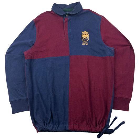 Vintage 90s Polo Ralph Lauren Long Sleeve Rugby Polo Shirt Size XL