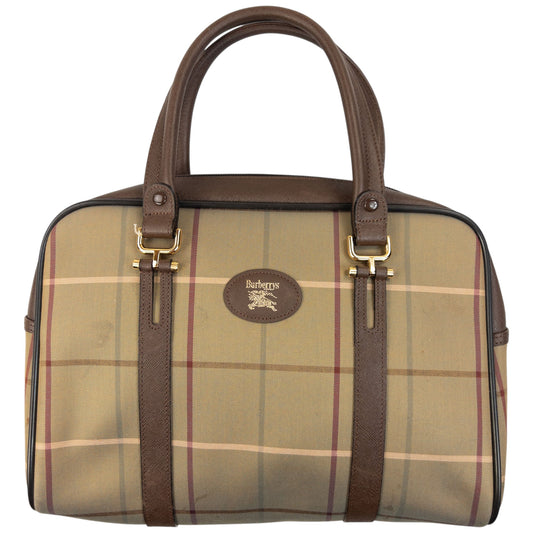Vintage 90s Burberry Checkered Handbag | O/S, Red