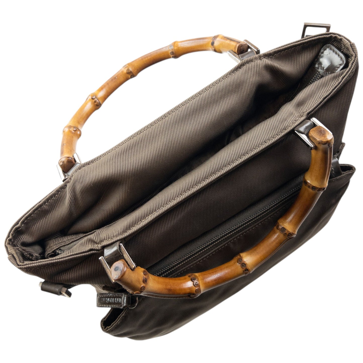 Vintage 90s Gucci Bamboo Handle Handbag | O/S, Multicoloured