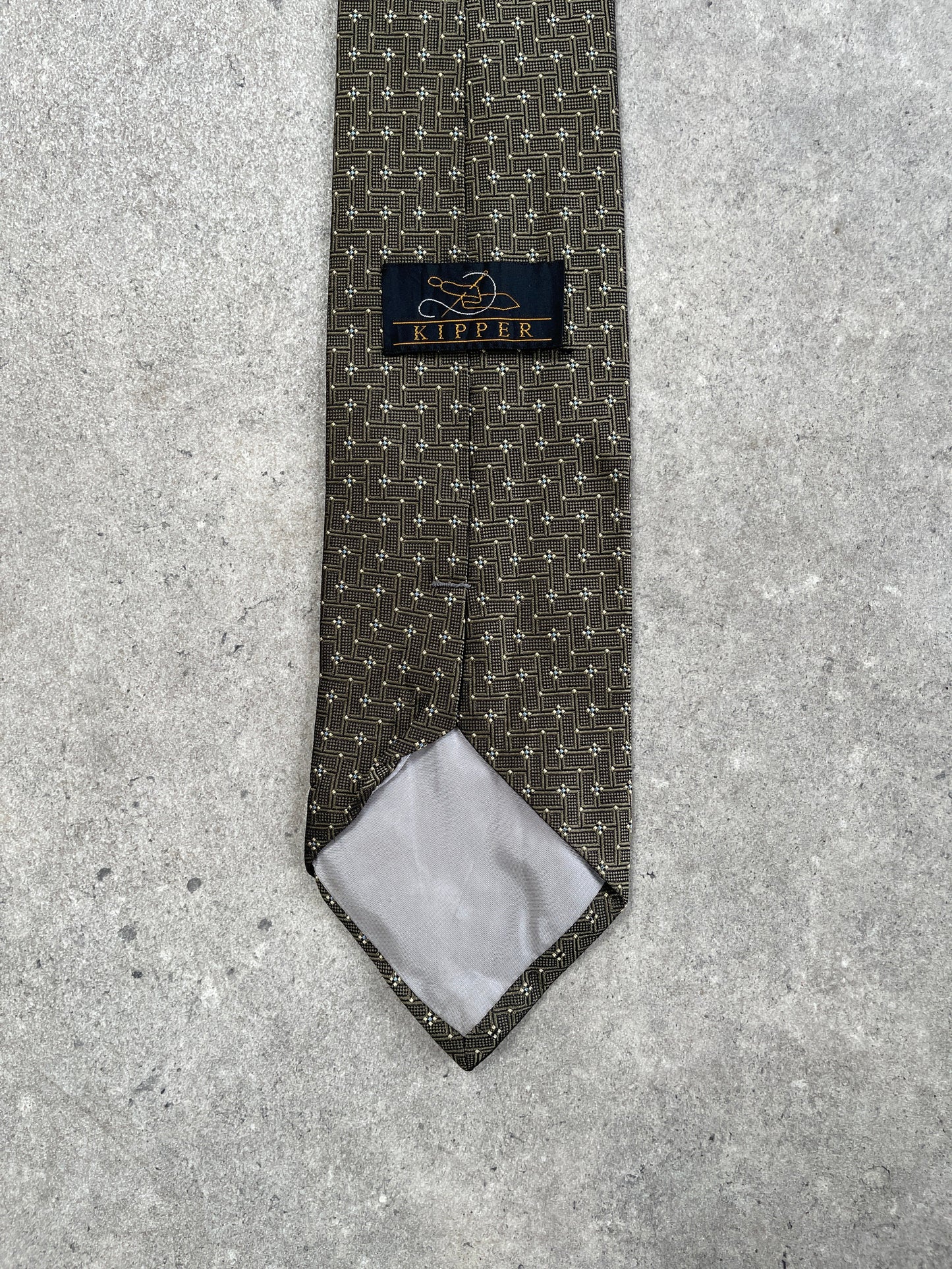 Japanese Vintage 1990s Pure Silk Print Tie