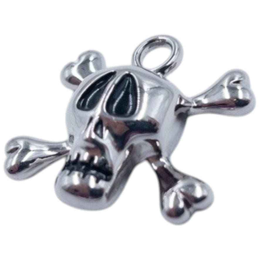 Vintage Stussy World Tribe Skull & Crossbones Jewellery Charm