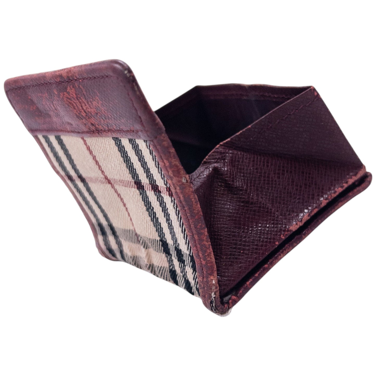 Vintage Burberry Nova Check Coin Tray Purse