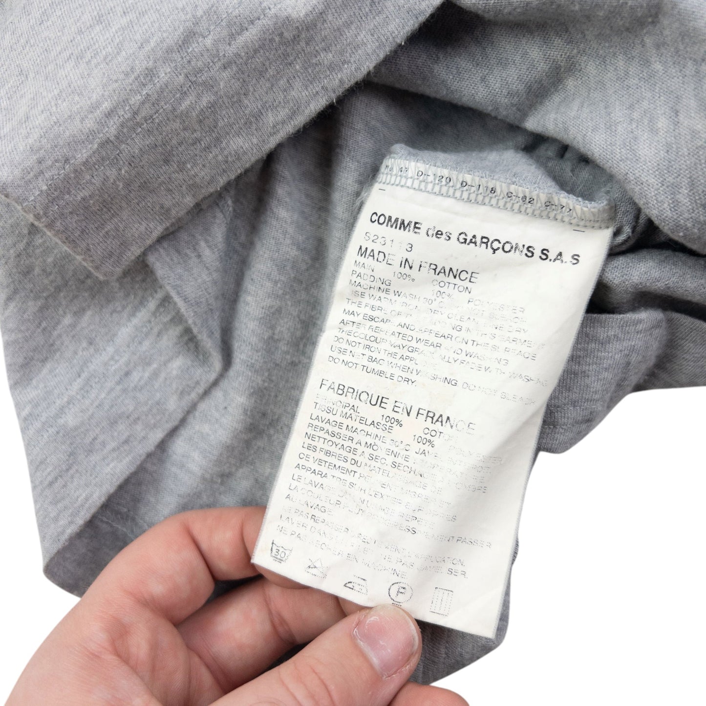 Vintage Comme Des Garçons SHIRT 3D T Shirt Size M | Medium, Grey
