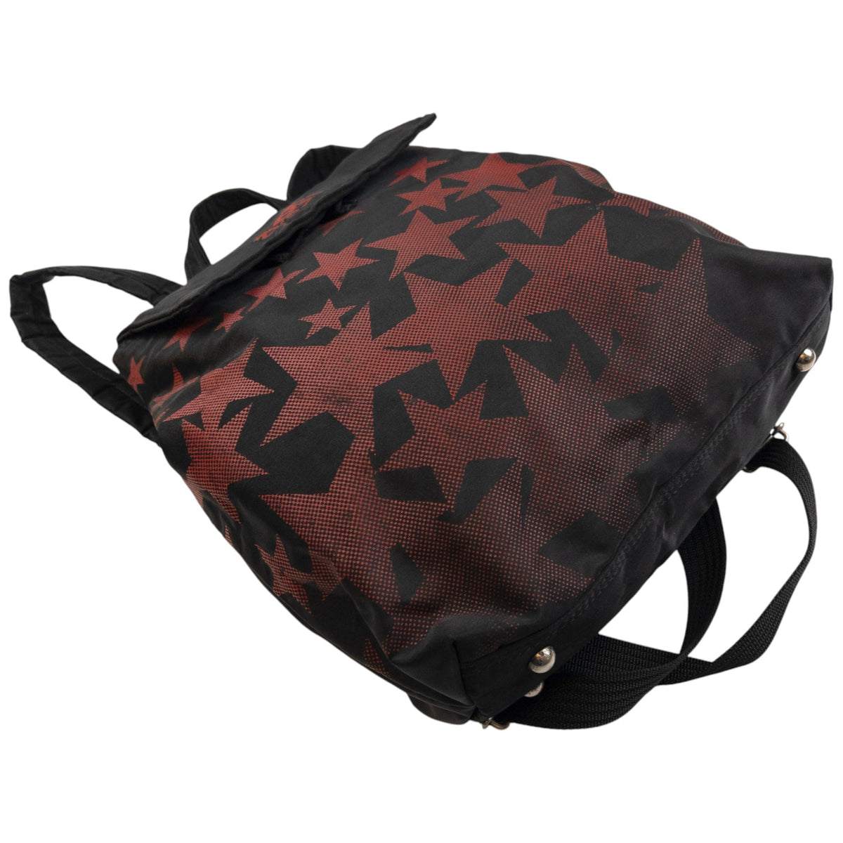 Vintage 2000s Jean Paul Gaultier Star Pattern Backpack | O/S, Black, Red