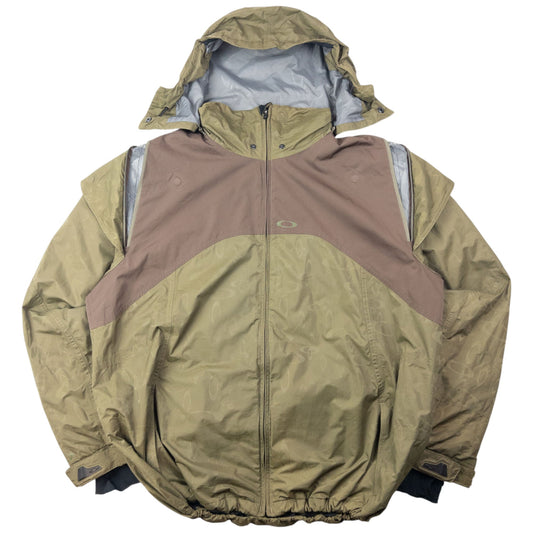 Vintage 90s Oakley Nitro Fuel Zip Up Snowboarding Jacket Size XL | XL, Brown