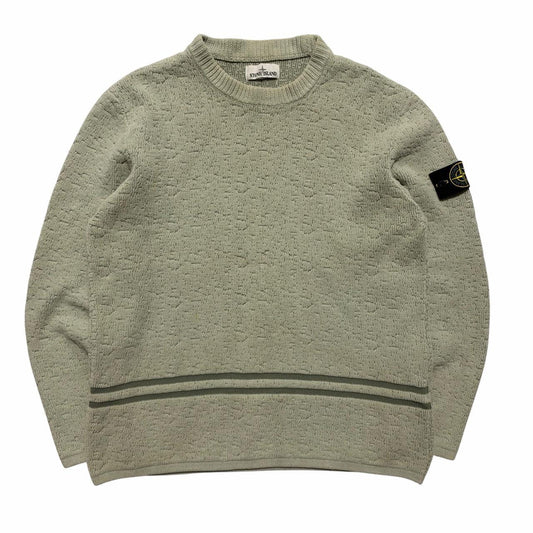 Stone Heavy Chenille Knit Pullover Jumper | XL, Stone