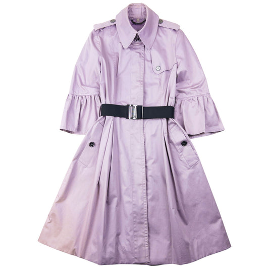 Vintage Burberry Belt Waist Trench Jacket Womens Size M | Medium, Purple
