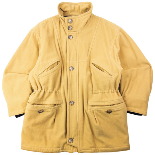 Vintage 90s Hugo Boss Zip Up Cashmere Jacket Size XL | XL, Yellow