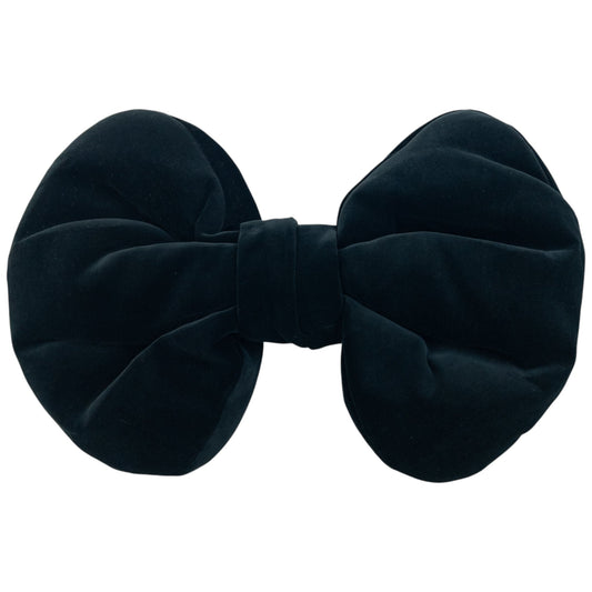 Vintage Comme Des Garçons Velour Oversized Bow Pin | O/S, Black