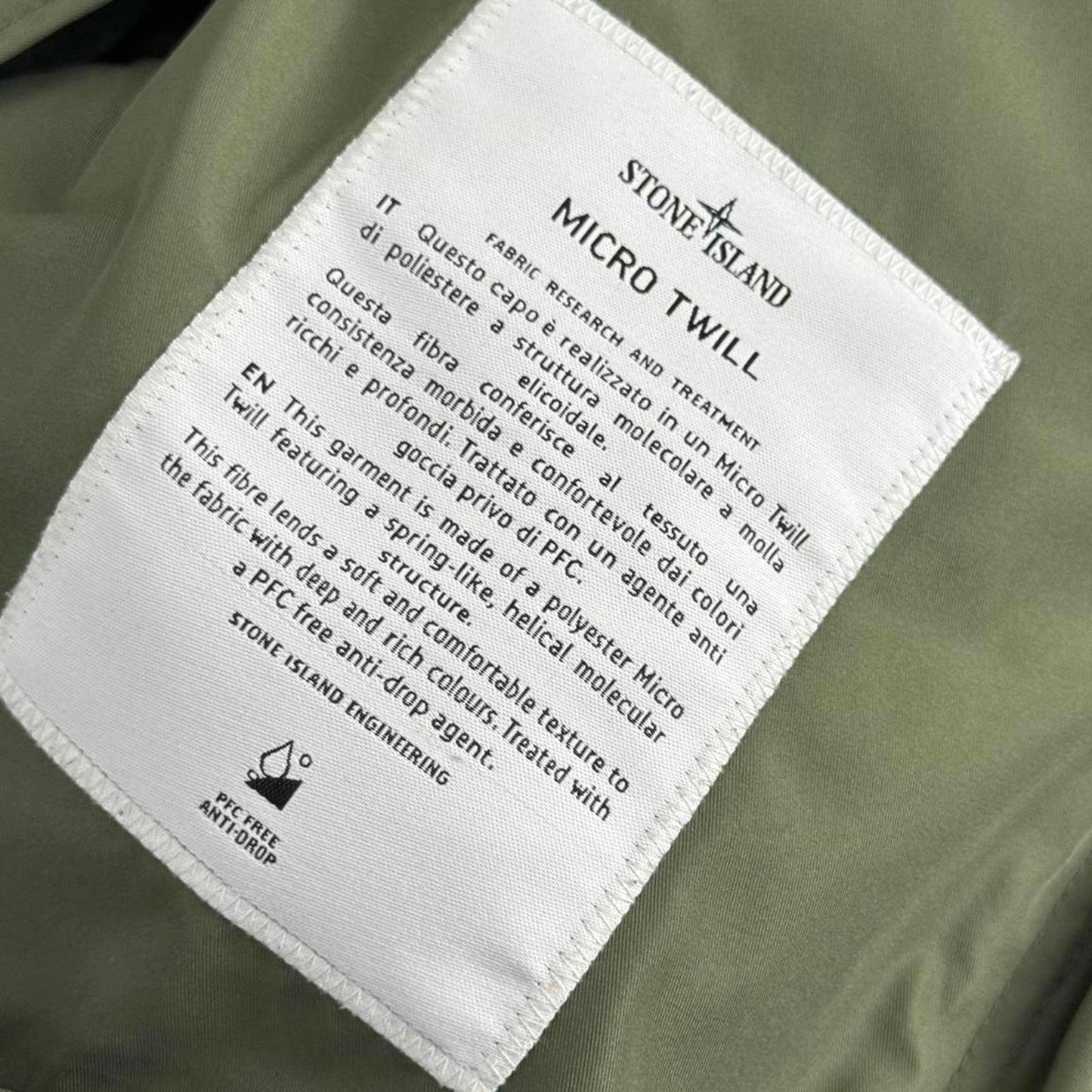 Stone Island Micro Twill Jacket Green (XL) | Extra Large, Multicoloured