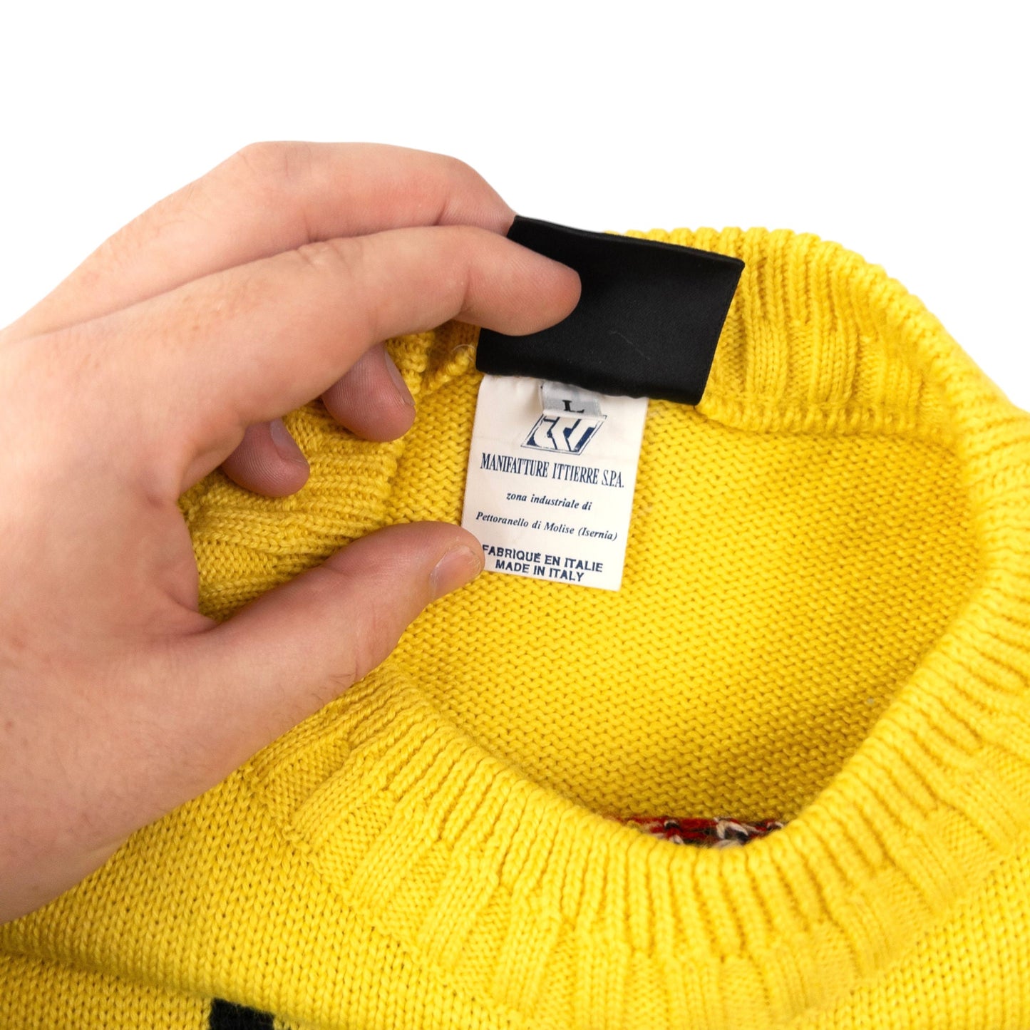 Vintage Versace Jeans Couture Washington Guards Knit Jumper Size L