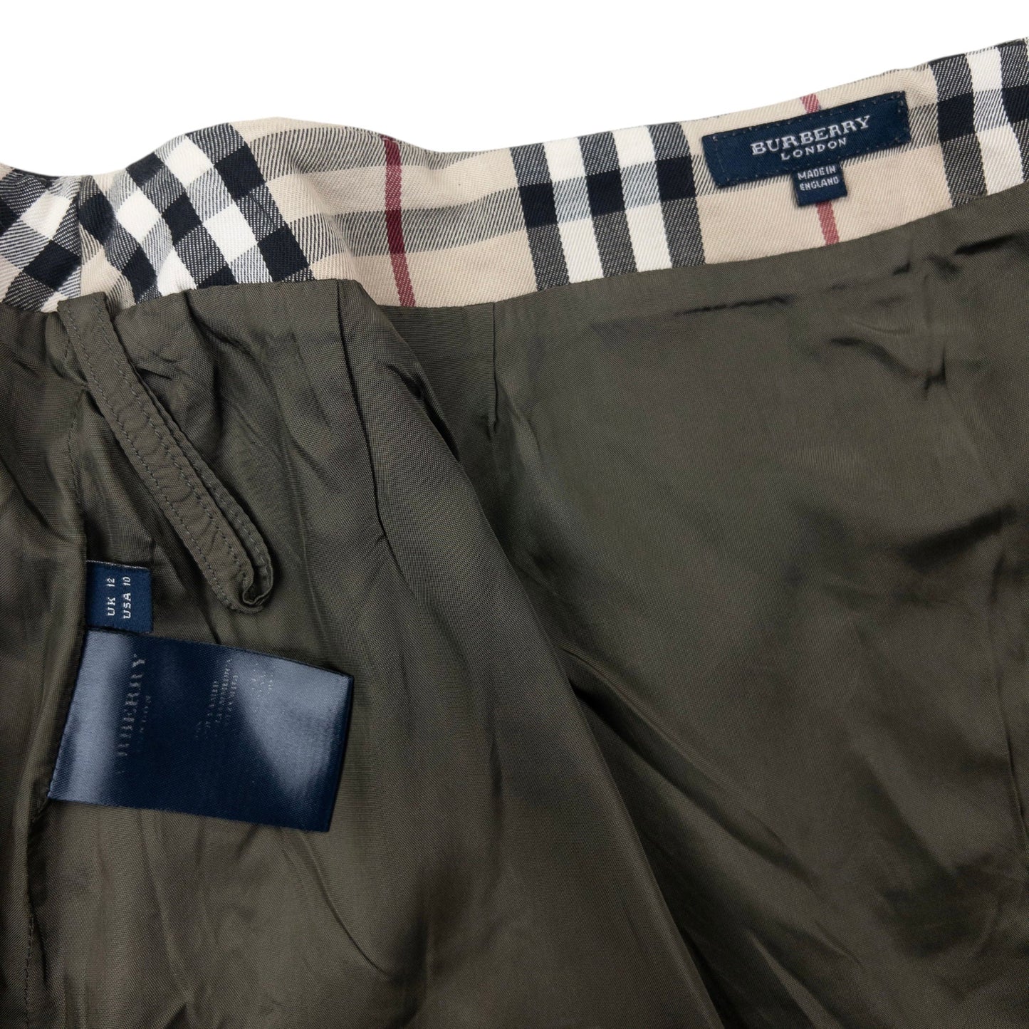 Vintage Burberry Cargo Mini Skirt Womens Size W30