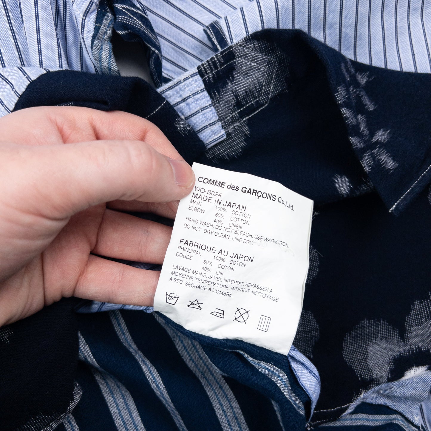 Vintage Junya Watanabe X Comme Des Garçons MAN Button Up Shirt Size XS