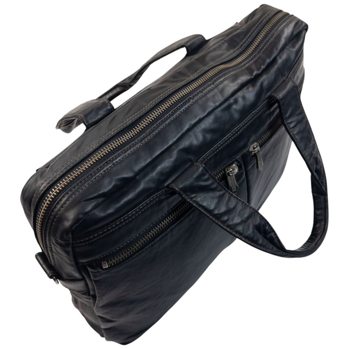 Vintage 2000s Jean Paul Gaultier Leather Handbag | O/S, Black