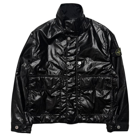 Stone Island Mussola Gommata-TC Jacket | Medium, Black