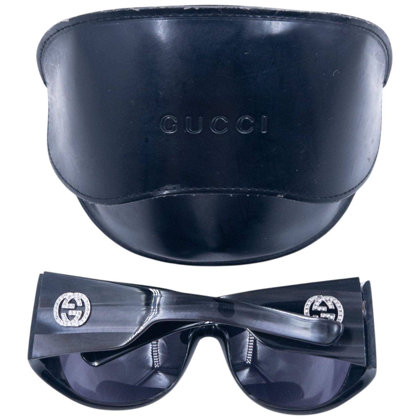 Vintage 2000s Gucci Diamonte Sunglasses | O/S, Black