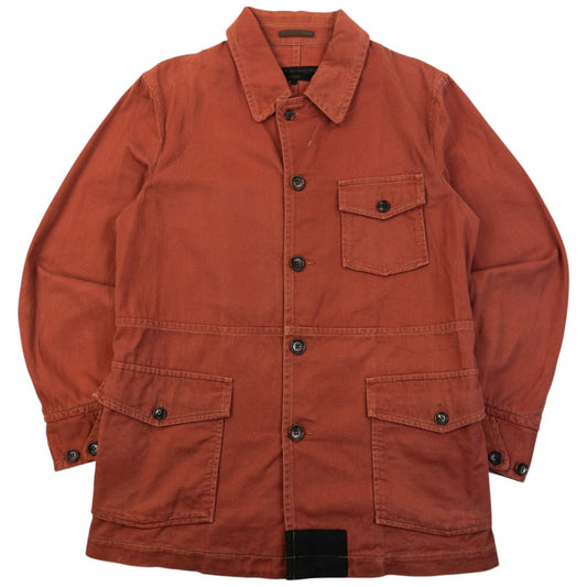 Vintage 2000s Comme Des Garçons HOMME Button Up Jacket Size M | Medium, Red