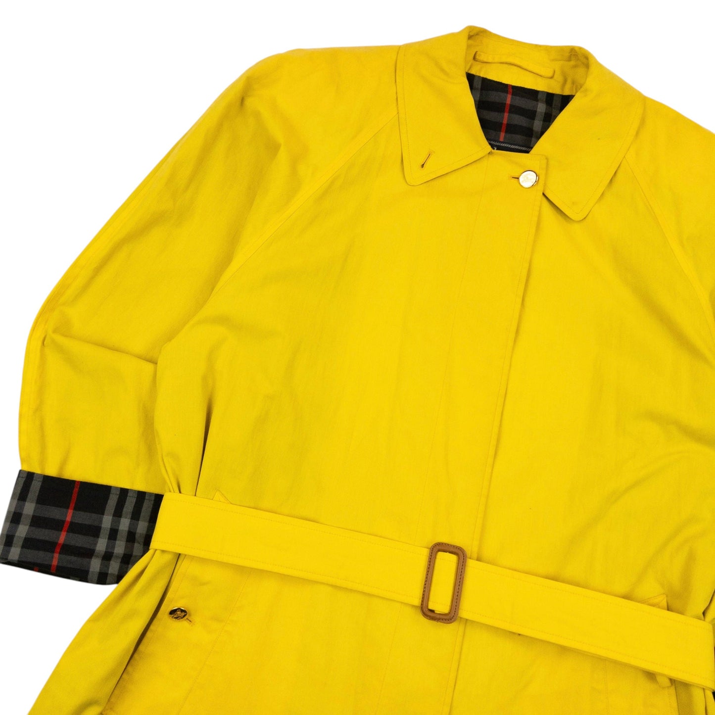 Vintage 90s Burberry Nova Check Lined Belt Waist Trench Jacket Womens Size XL | XL, Navy
