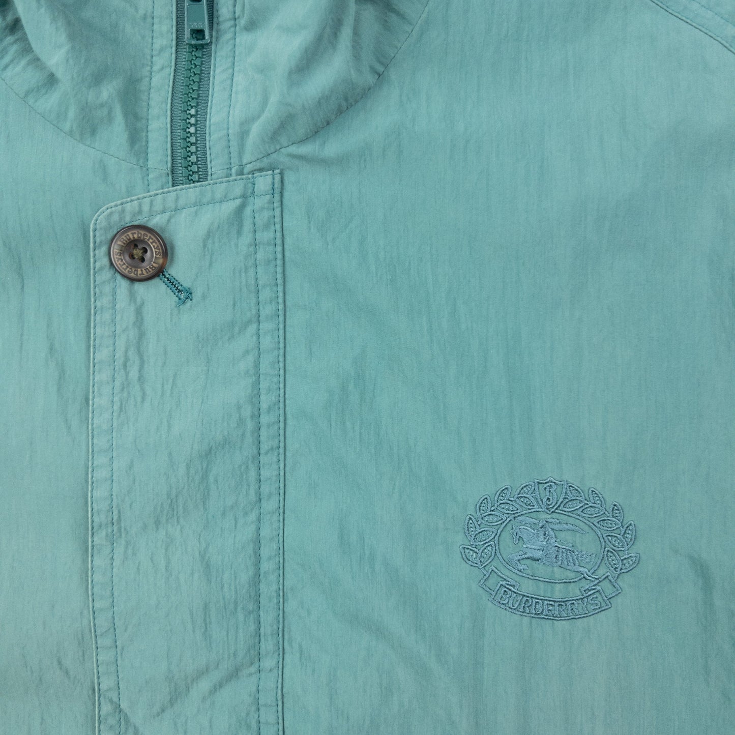 Vintage 80s Burberry Lightweight Zip Up Jacket Size M