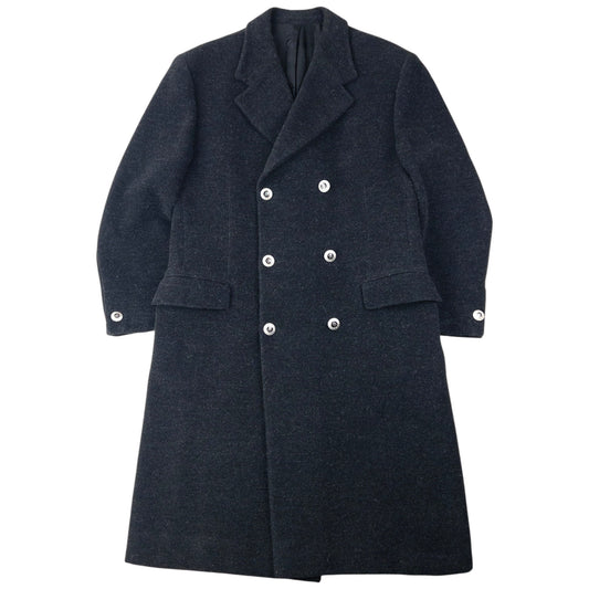 Vintage 90s Versace Classic V2 Longline Wool Jacket Size L | Large, Grey